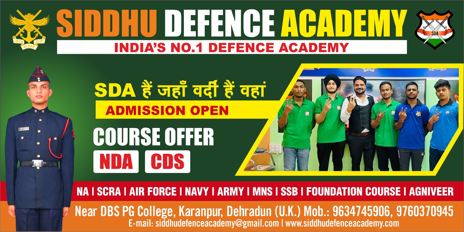 top nda coaching dehradun